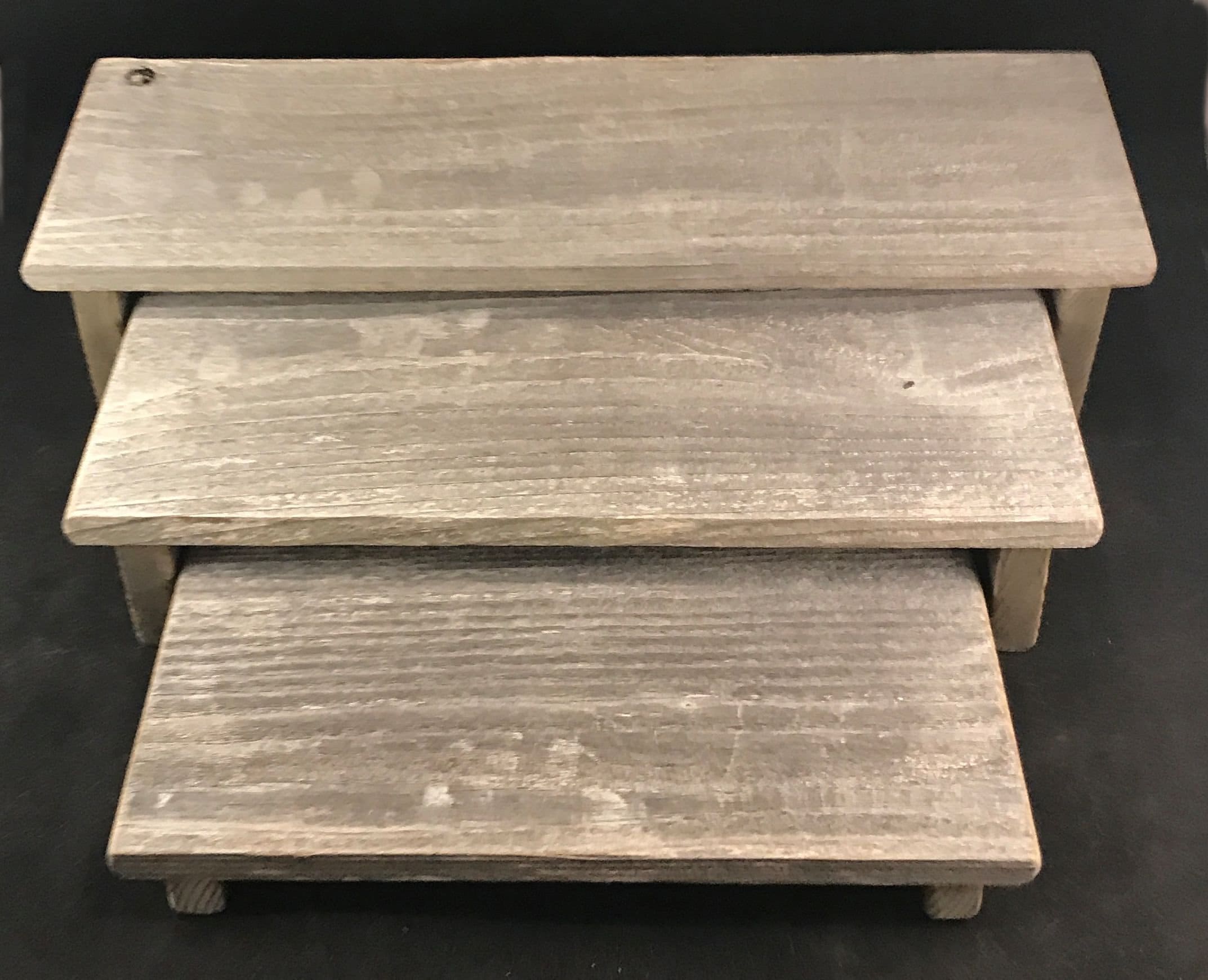 Wood Face Riser Nesting Risers in Raw or Torched Cedar Wood, Weathered Wood - Jewelry ...