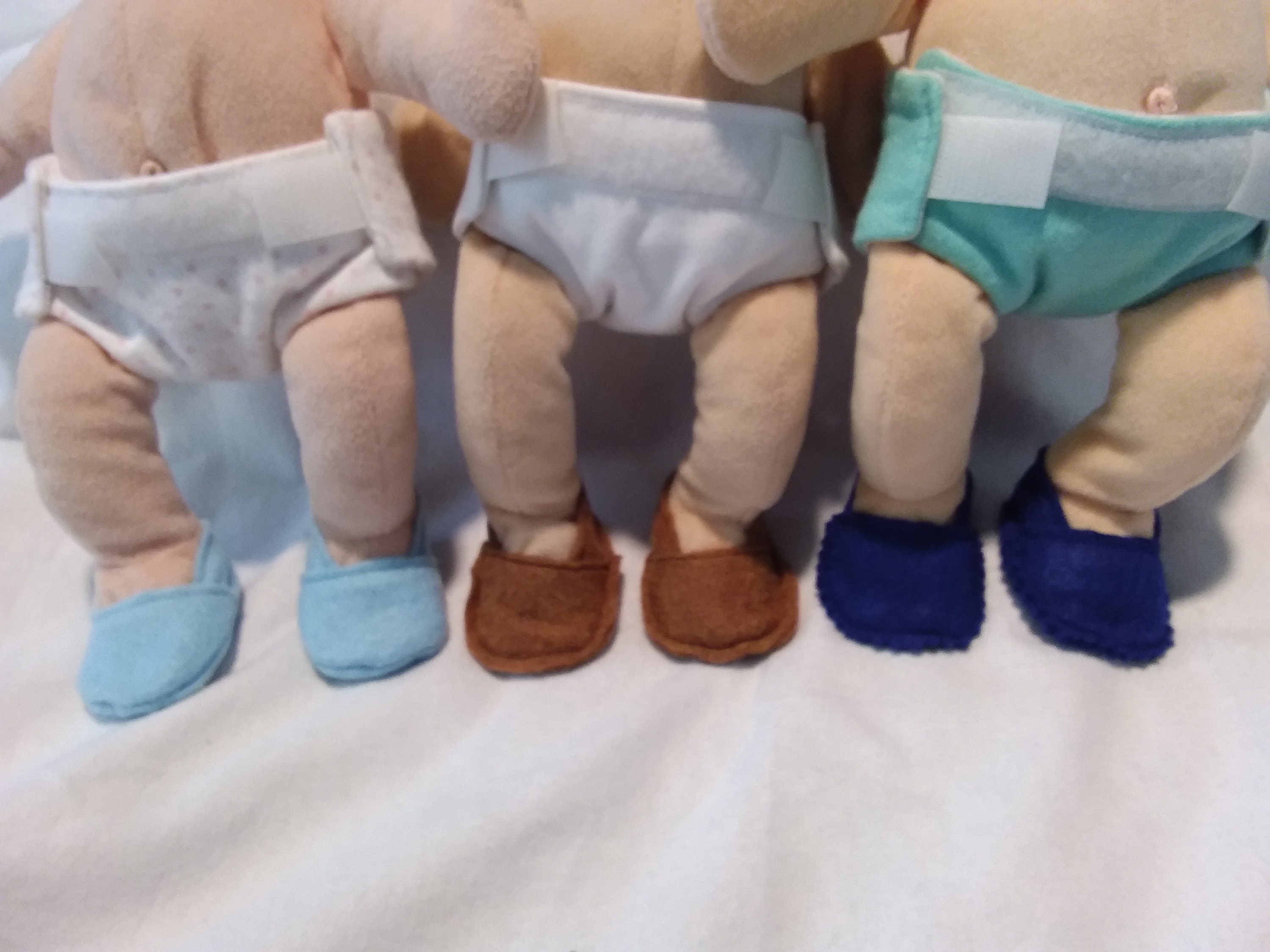 THREE STYLES of Baby Doll Shoe Patterns Fits 12 Wee Etsy