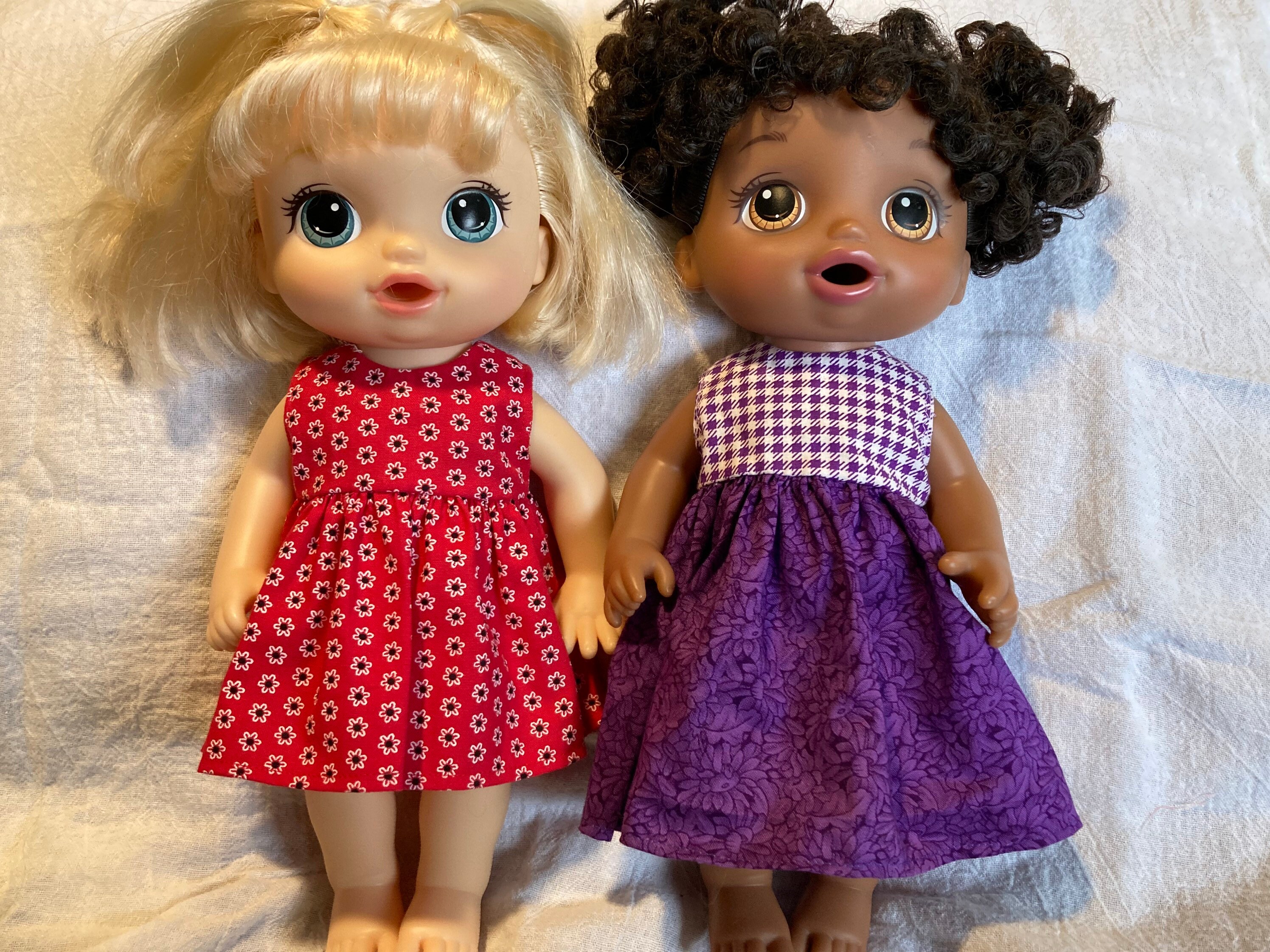 Baby Doll Fancy Sleeveless Dress Pattern for Baby Alive 12 Baby Doll Instant PDF Download Etsy