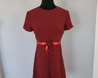 Clueless dress Vintage Style Burgundy Judy's dress Size 6