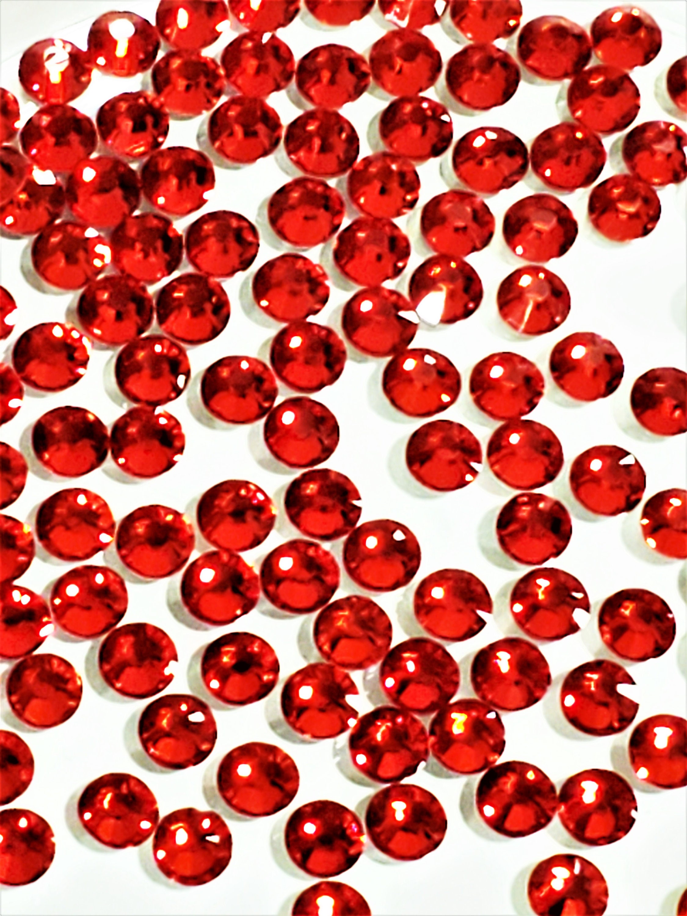 Red Carrington Crystal Glass Flat Back 20SS Ruby 106 gross | Etsy