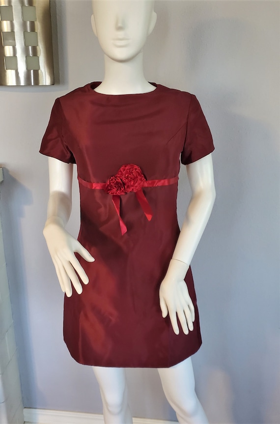 Vintage Clueless Style Burgundy Judy's dress