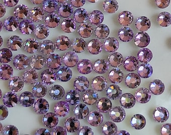 Air Violet Carrington Crystal Glass Flat Back 20SS Clear #P87 gross 144 count