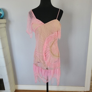 Vintage Beaded Corset Dress Pink Luxury Dress