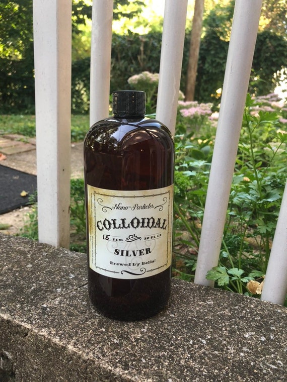True Colloidal Silver 32oz Certified Silver 15 Ppm Free Etsy