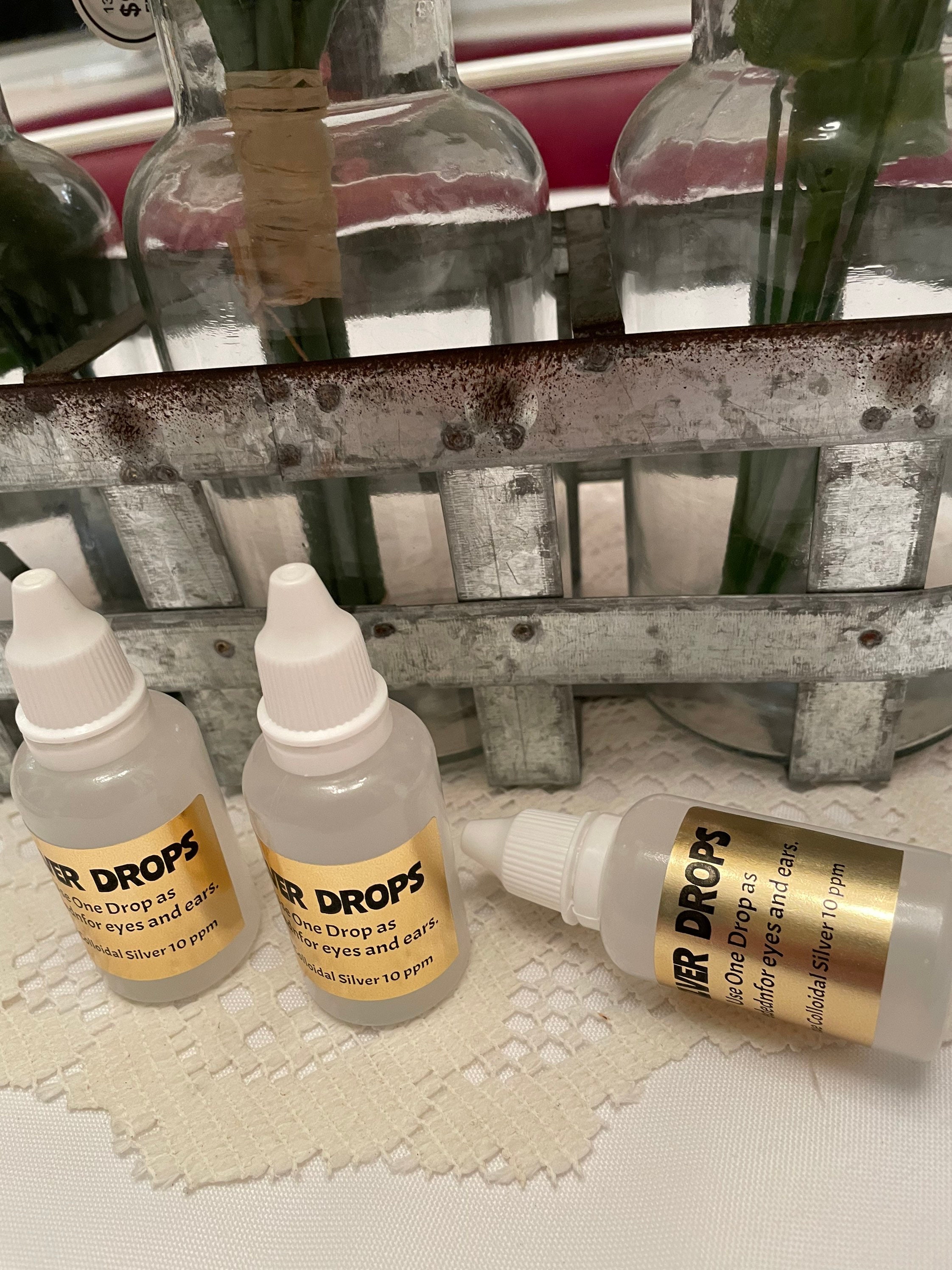 Colloidal Silver Drops Colloidal Silver 10ppm Eyedrops Ear Etsy