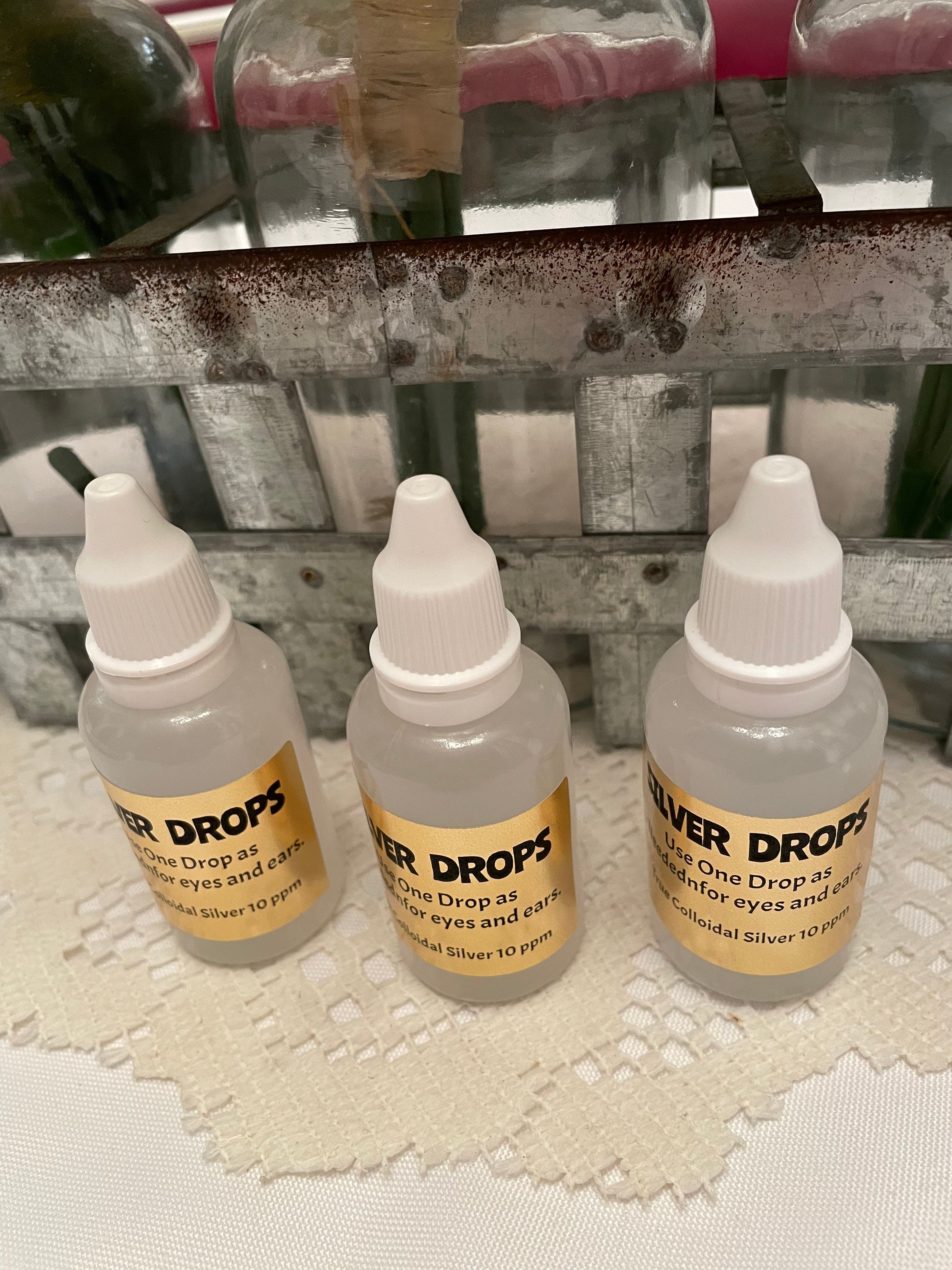Colloidal Silver Drops Colloidal Silver 10ppm Eyedrops Ear Etsy