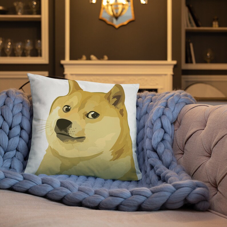 Doge Coin Shiba Inu Crypto Currency Pillow | Etsy