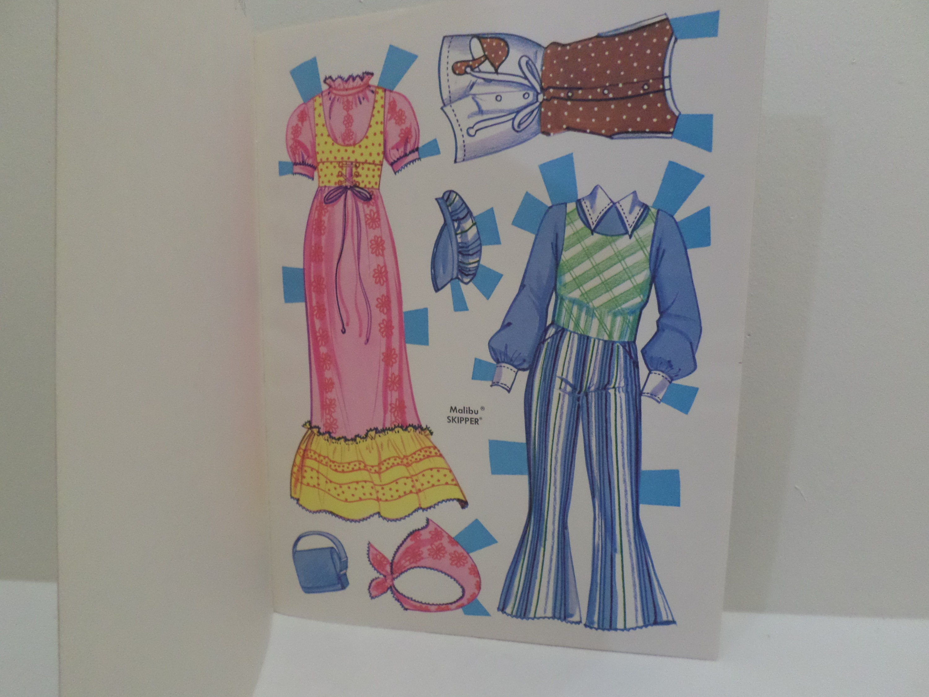 Malibu Skipper Paper Doll With Clothes and Accessories A - Etsy