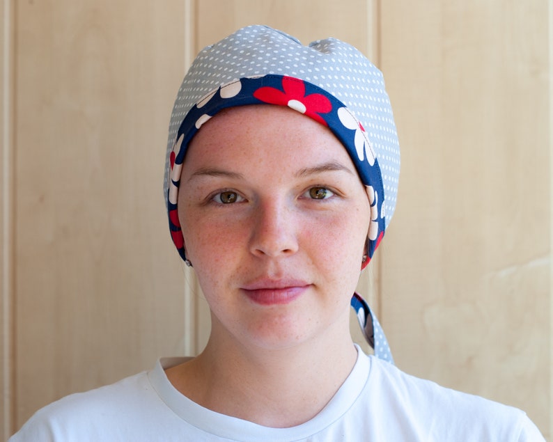 Scrub hat sewing pattern PDF Reversible Scrub cap Surgical Hat Etsy