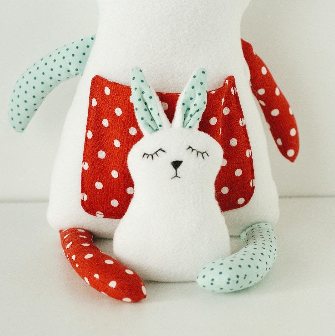 Bunny Pattern Rabbit Stuffed Animal Pattern Soft Toy Pdf Etsy