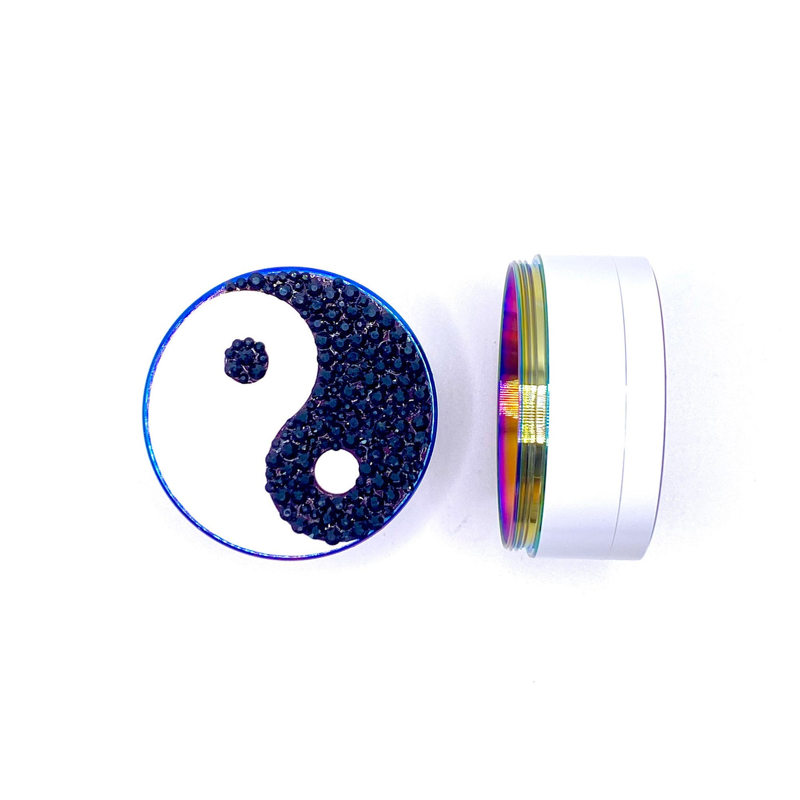 Yin Yang Grinder 5 Piece Metal Herb Grinder for Balance & Etsy