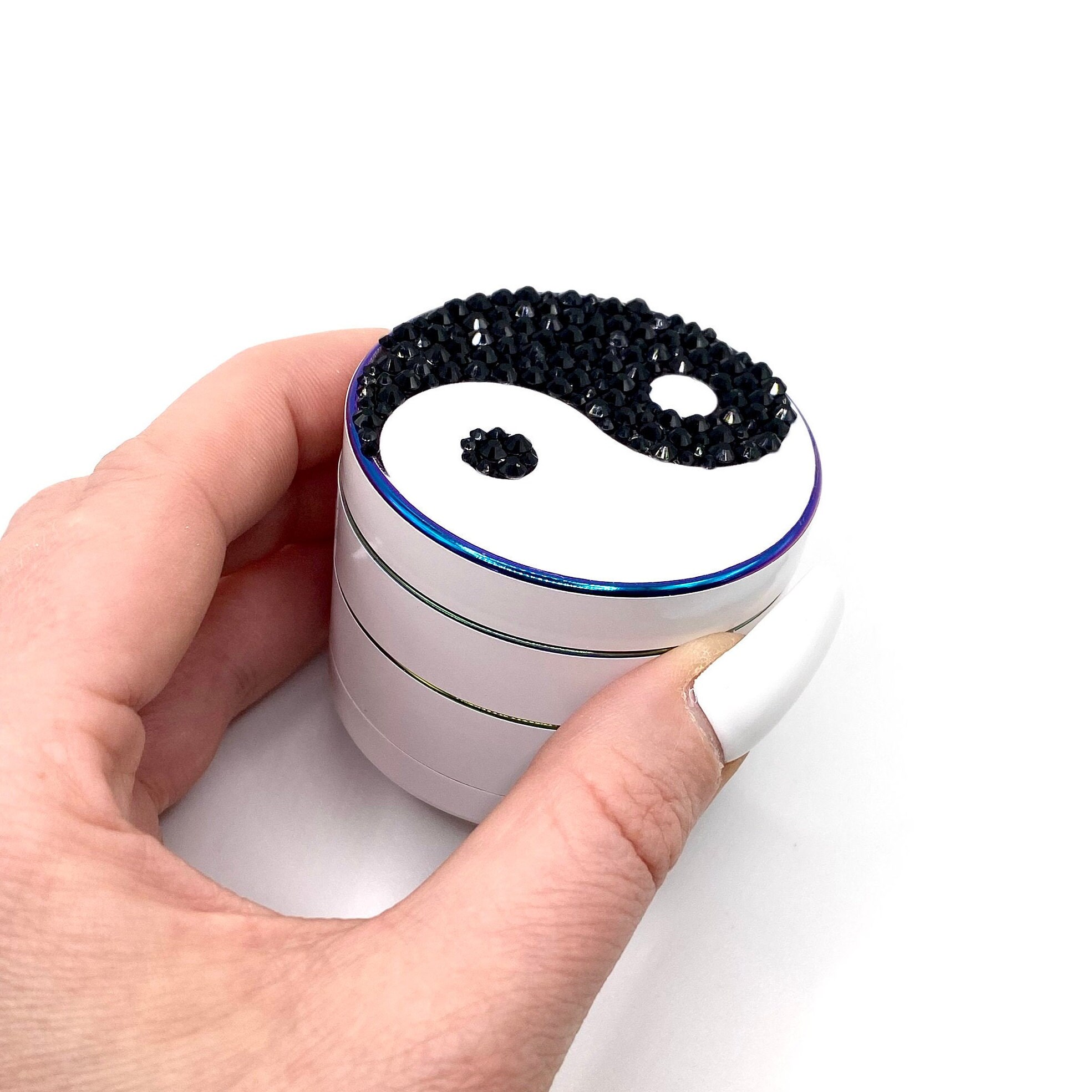 Yin Yang Grinder 5 Piece Metal Herb Grinder for Balance & Etsy