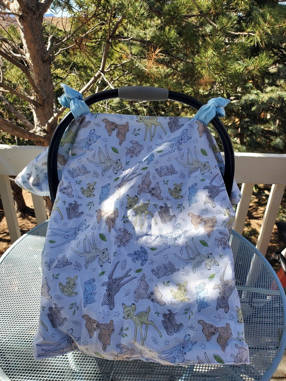 Disney Bambi Baby Car Seat Canopy Car Seat Cover Sherpa Etsy