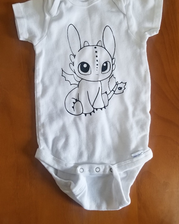 toothless baby onesie