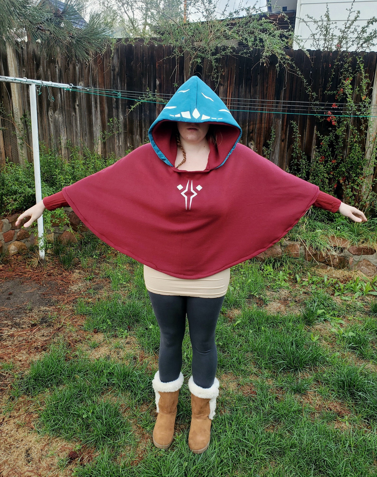 Ahsoka Tano Geïnspireerd Poncho Star Wars Capuchon Hoodie Etsy