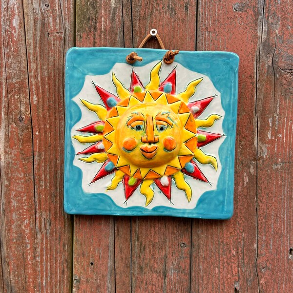 Outdoor Wall Art Ceramic Etsy