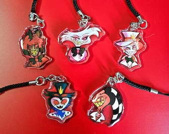 Helluva Hazbin Hotel Phone Charms (Double Sided!)