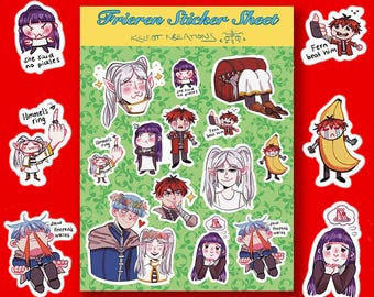 Frieren Sticker Bogen