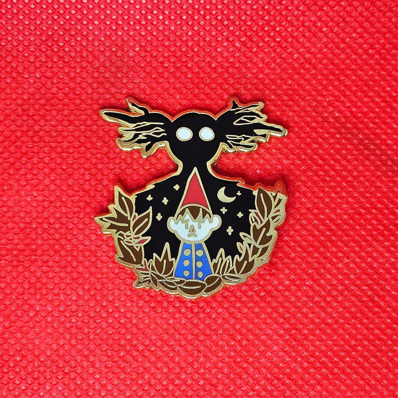 Over the Garden Wall Wirt and The Beast Enamel Pin image 1