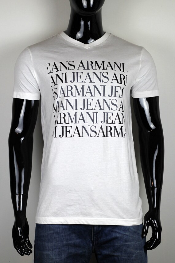 armani jeans white t shirt