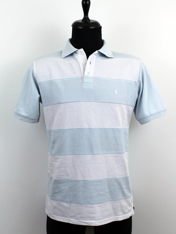 ysl striped polo