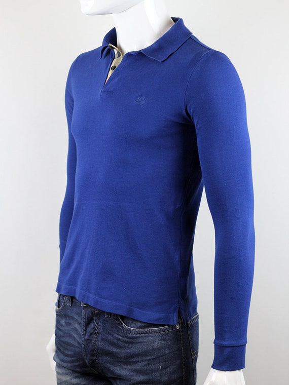 men's burberry long sleeve polo