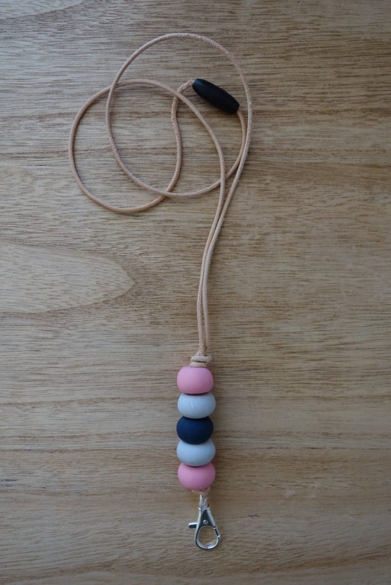 Polymer Clay 5 Bead Lanyard or Keyring Etsy Australia