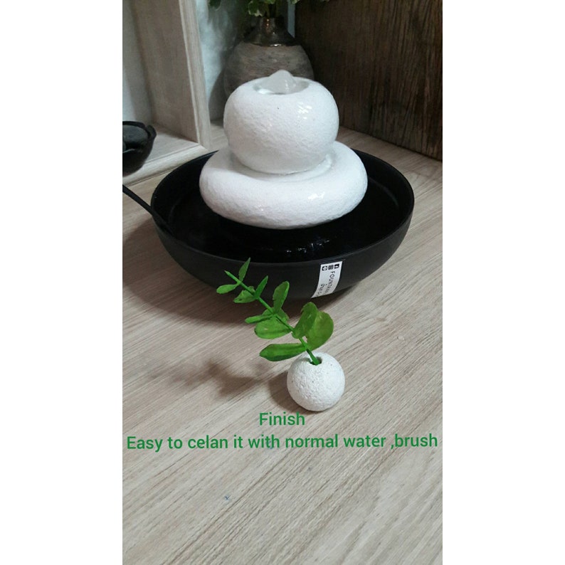 White cement Zen styleCement sand garden decor Tabletop | Etsy