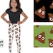 Poop Emoji Print Pattern Women Leggings