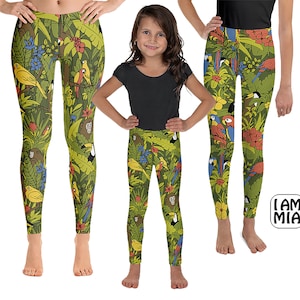 Mommy and Me Outfit for Mothers Day gift, Jungle leggings Matching Mother and Daughter outfit, Mommy and me leggings