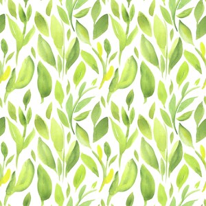 Leaf print- Leggings -Mossy Green main image 1