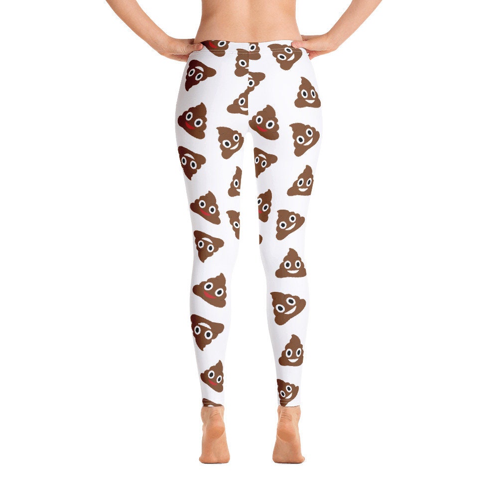 Poop Emoji Leggings for Women Etsy