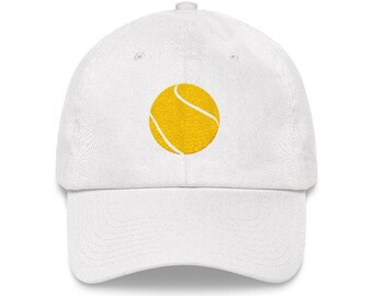 Tennis Baseball Cap, Embroidered Dad hat, Many colours