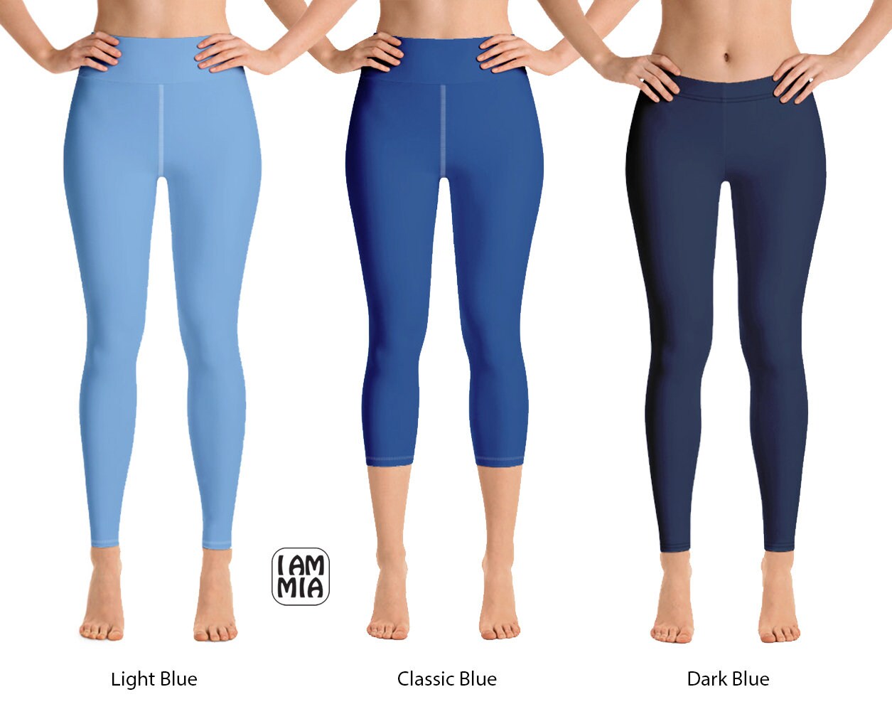 Blue yoga leggings deals