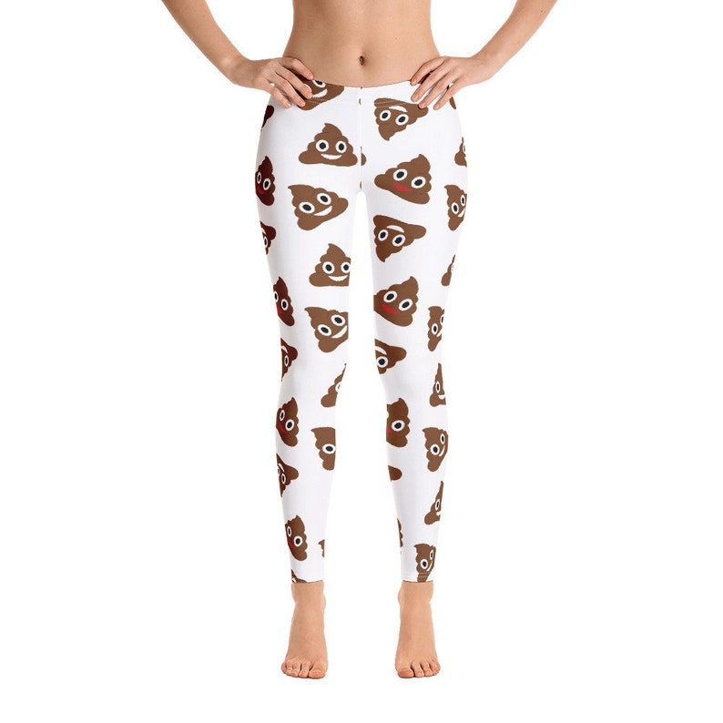 Poop Emoji Leggings for Women Etsy