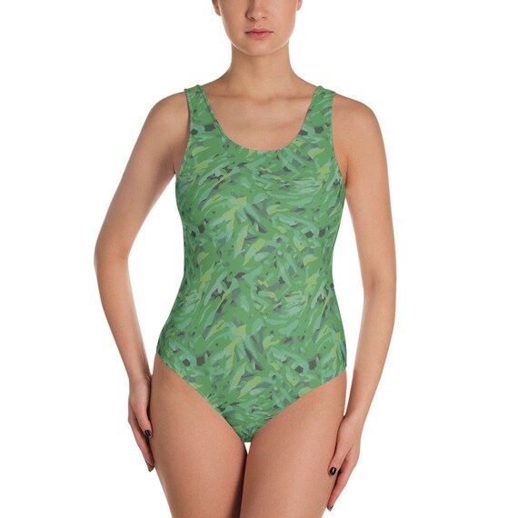 tropical print one piece bathing suits