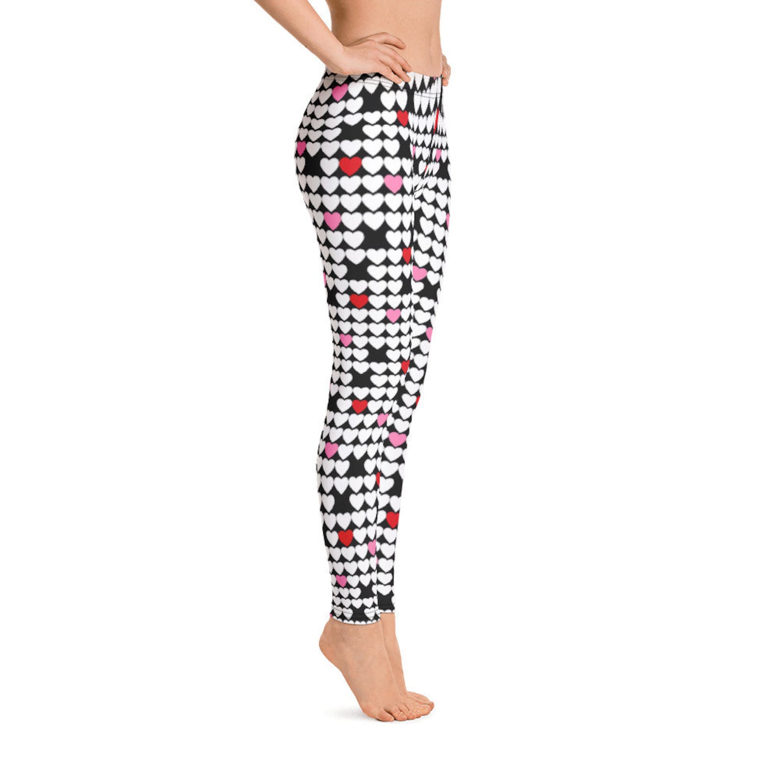 Drag Racing Wife Heart Leggings Green