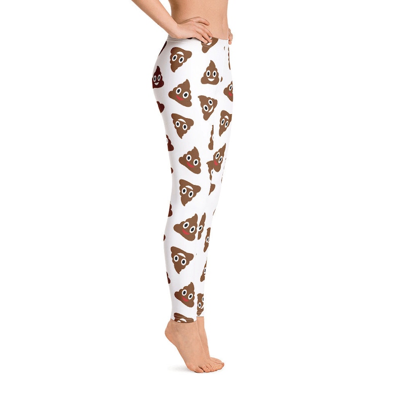 Poop Emoji Leggings for Women Etsy