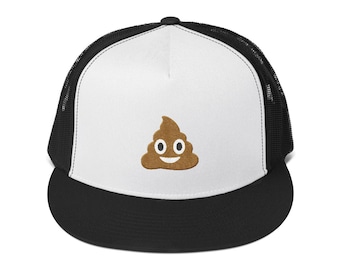 Golden Poop Emoji Hat, Trucker Hat