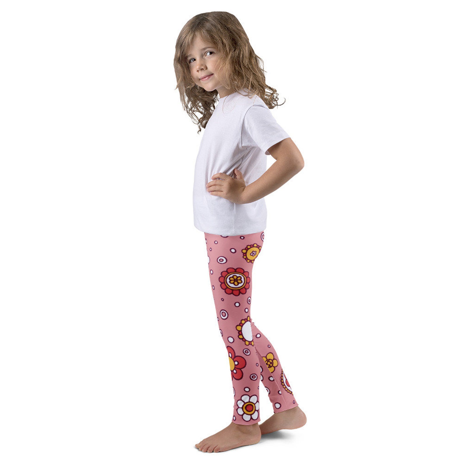 Legging Fille Sweet Honey Taille 8 Ans - Vert Sauge Pois - Occasion TBE