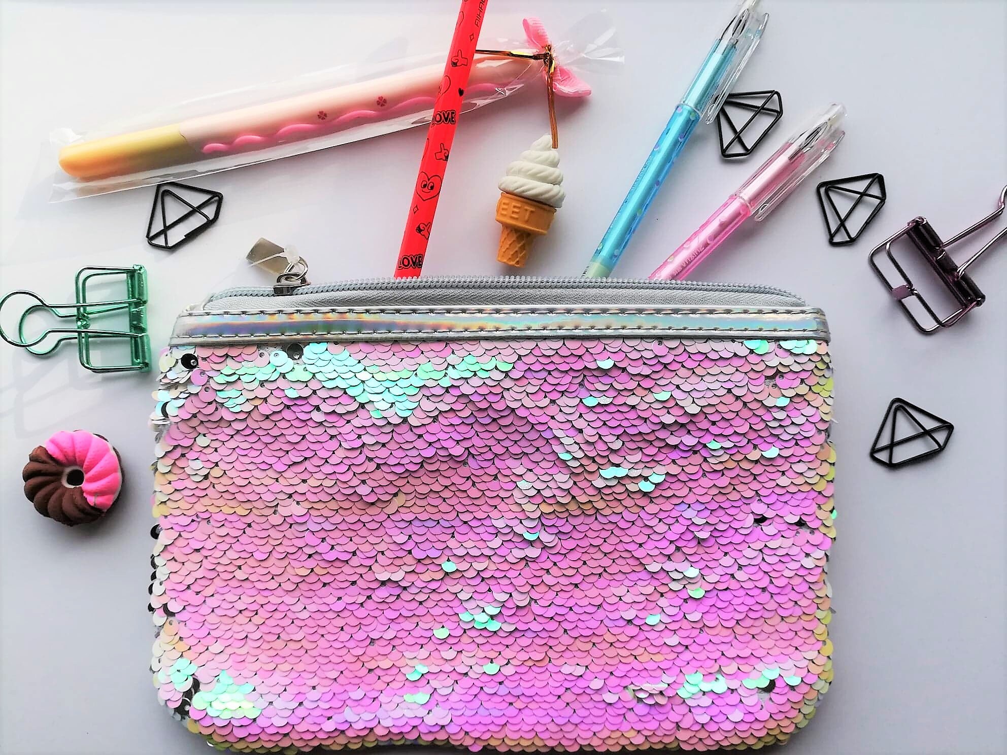 Trousse Sirène à Sequins Ultra Girly