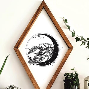 Tallas de madera únicas del zodíaco: arte de pared personalizado para la decoración moderna del hogar