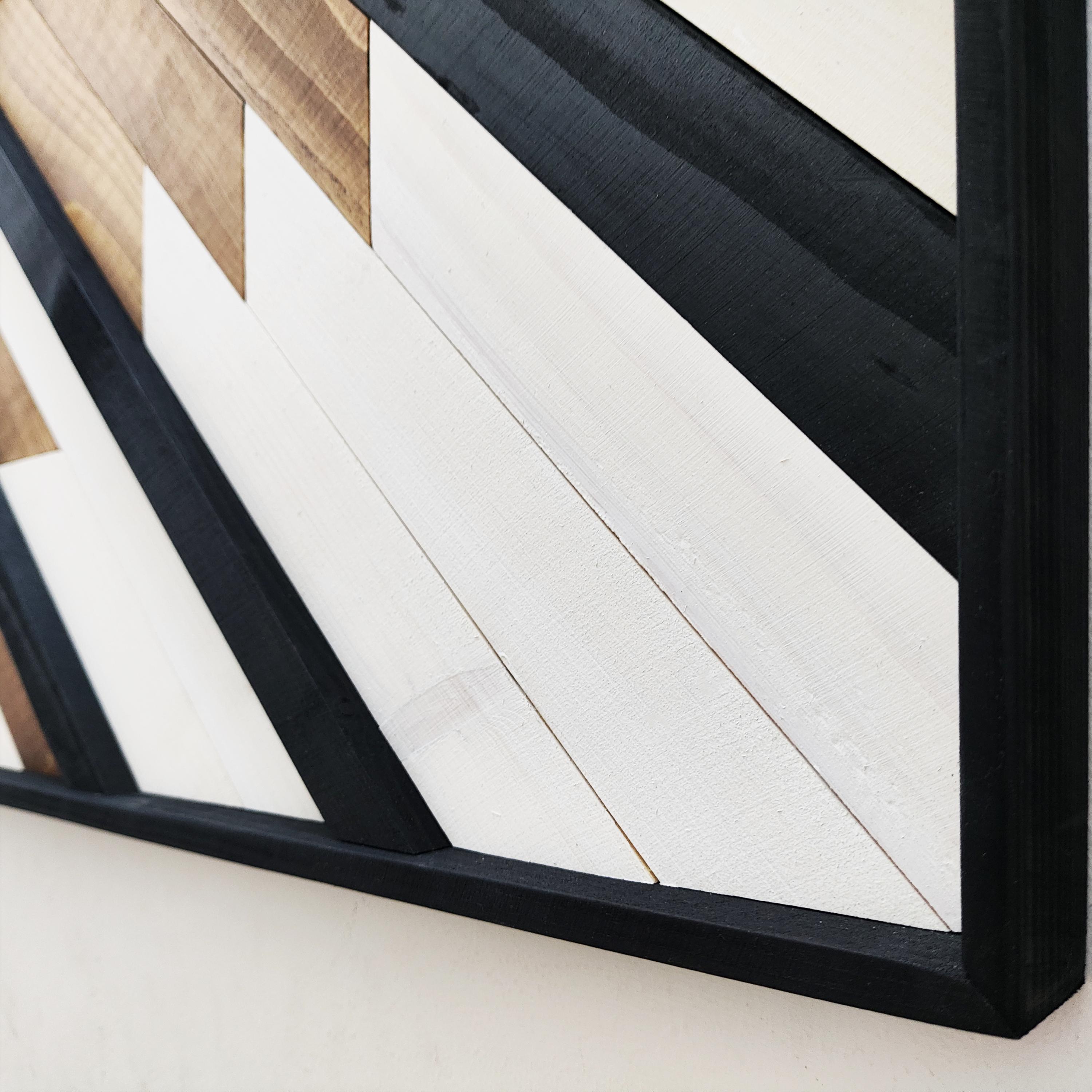Geometric Wood Wall Art Set: Aztec Inspired Panels - Etsy