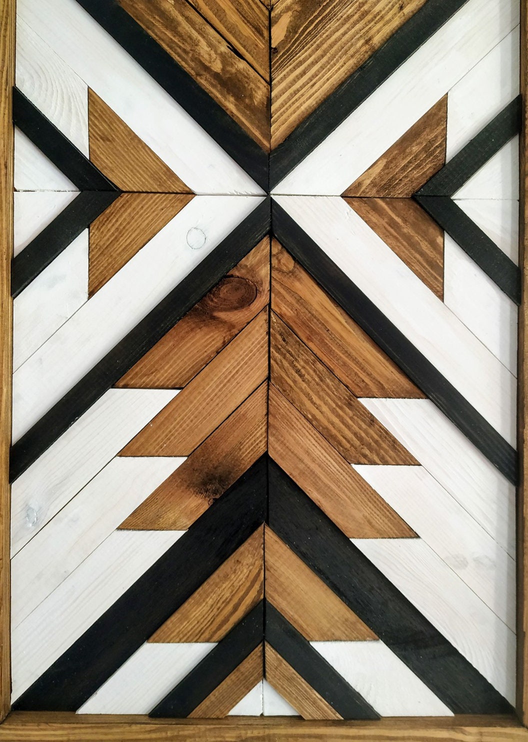 3d wood wall art AZTEC wood walll art Aztec Wood Mosaic Etsy