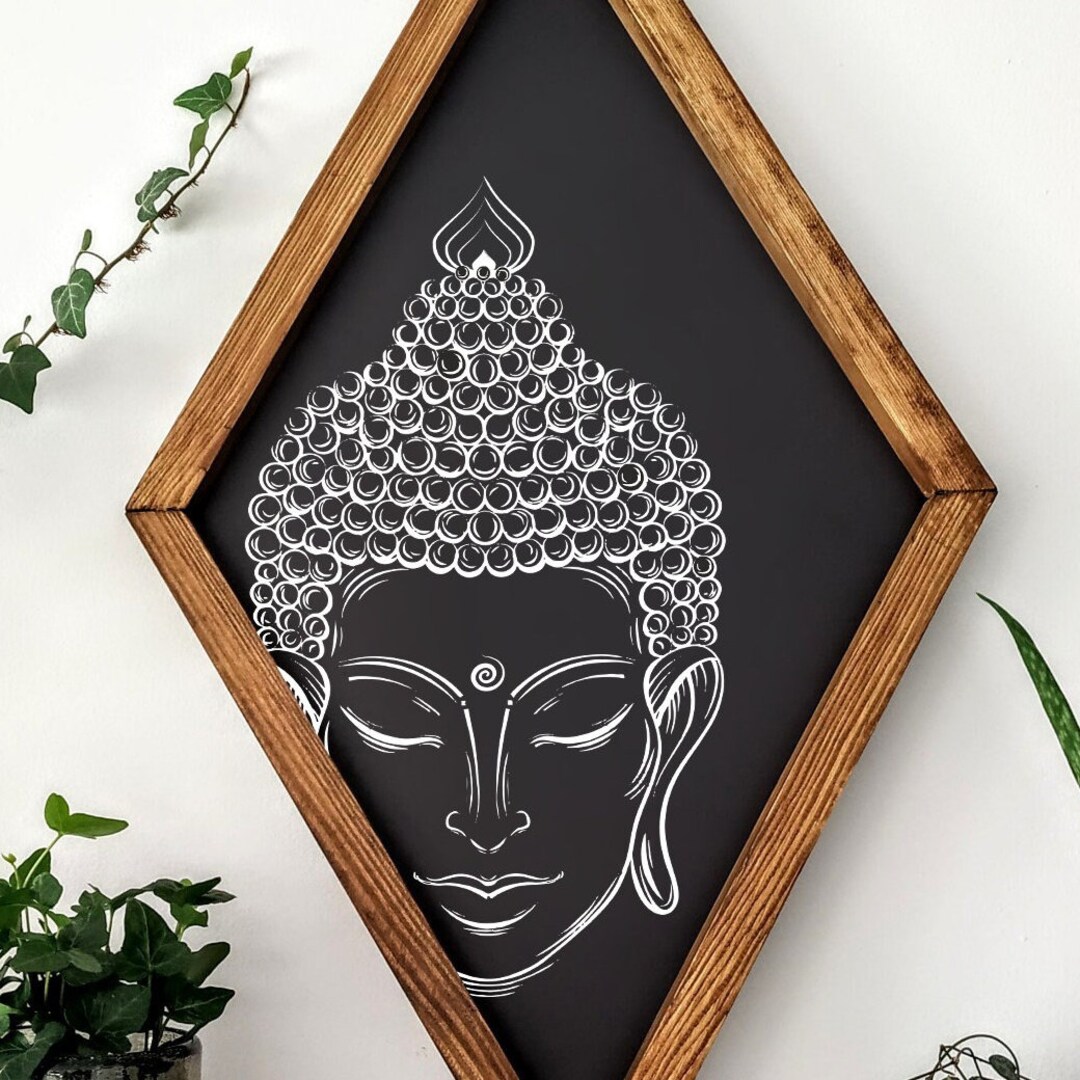 Sleeping Buddha Wood Wall Art: Zen Meditation Decor - Etsy