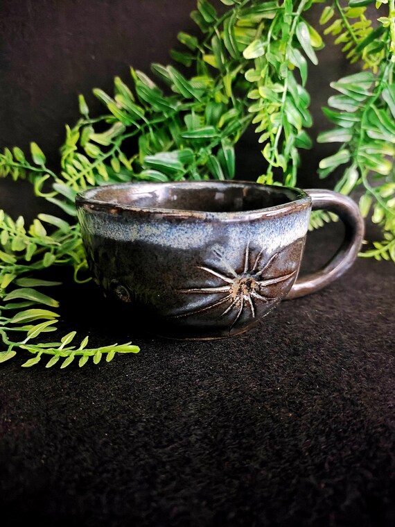 Ceramic cup 150 ml / 5 oz | night sky | Artistic espresso cup | Handmade  pottery