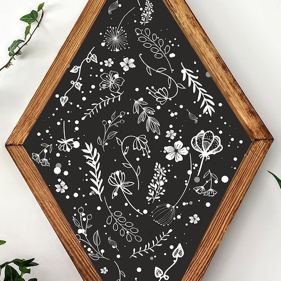 Wildflower Wood Sign Wood Wall Art Flower Wall Decor Flover | Etsy