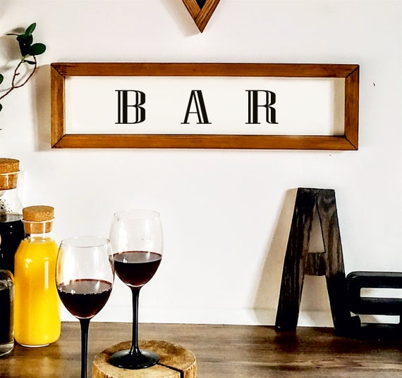 Rustic Wooden Wall Sign Decor - 8x12 Inches, Kitchen, Cafe, Pub Style, Ready To Hang (Design: Wood34)