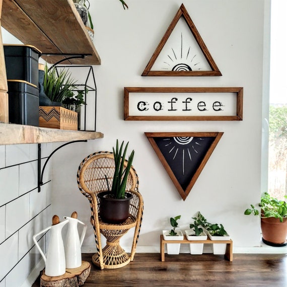 Cooking Gifts Aztec Wood Wall Art Coffee Coffee Sign Wood